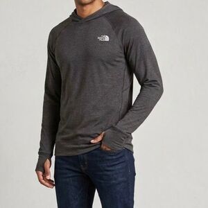 The north face brown light material sweater hoodie